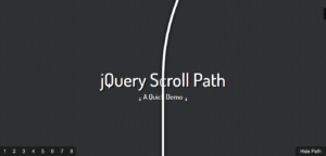 jQuery Scroll Path