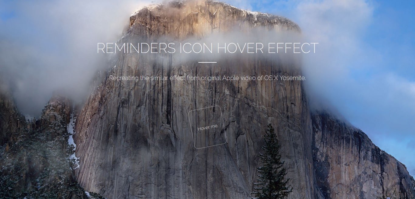 Reminders Icon Hover Effect