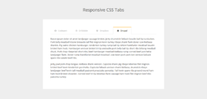 Responsive CSS Tabs